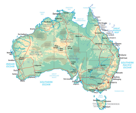 Map of Australia