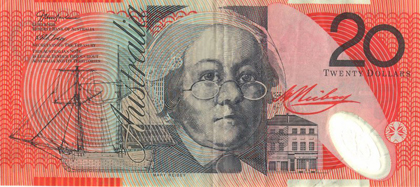 Mary Reibey on Australian bank note
