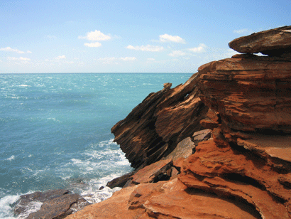 Red rocks and oceanm, Western Australia