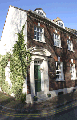 Small Georgian corner house