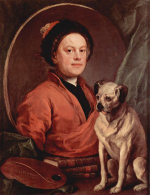 Hogarth's portrait of himself
