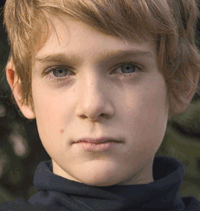 A young boy, like many of the young boys kidnapped and sold in Rome as a slave