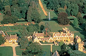 Aerial view of manor house