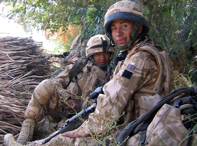 Two Gurkha soldiers