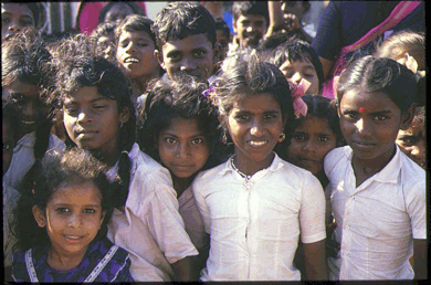 Young Indian children are part of the biggest democracy in the world