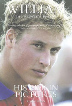 Cover of book about Prince William, showing William just after exercising