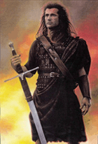 Braveheart in battle gear