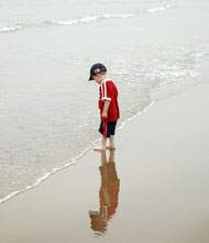 Boy on beach