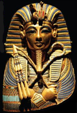 Tutankhamun's gold face mask