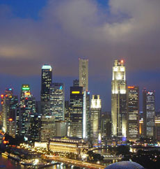 Singapore at night