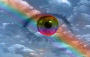 Eye and rainbow