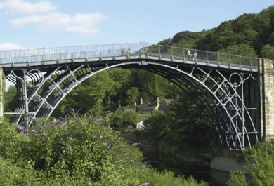 First iron bridge in world spans the Severn 