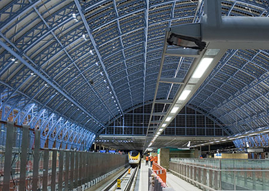 St Pancras with train