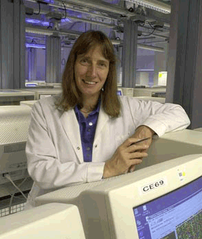 Researcher at Wellcome Trust's genetics headquarters